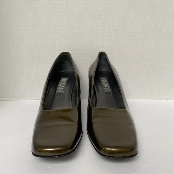 PREVATA METALLIC GREEN WOMENS HEELS IN SIZE 8B - Picture 8 of 10